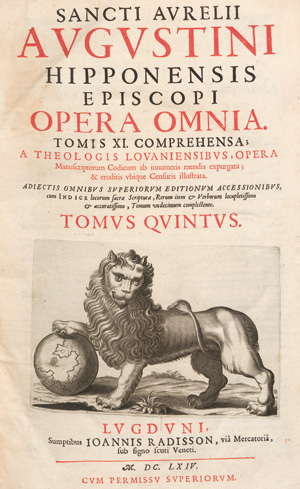 Lot 1227, Auction  127, Augustinus, Aurelius, Opera omnia