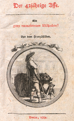 Lot 2157, Auction  127, Steinsberg, Karl Franz Guolfinger von, Der 42jährige Affe