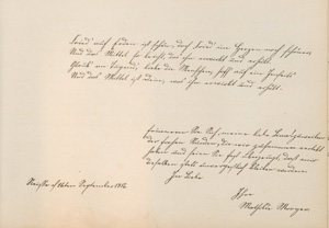 Lot 2540, Auction  127, Poesie-Album, eines jungen Mädchens aus schlesischem Adel. 1854-1858