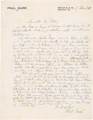 Lot 2542, Auction  127, Thiess, Frank, 170 Briefe an ihn. 1923-1928