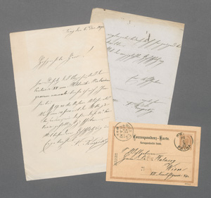 Lot 2575, Auction  127, Tempsky, Friedrich, 2 Briefe und eine Karte an Eugen von Halácsy. 1872-1892 