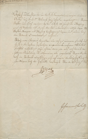 Lot 2597, Auction  127, Joseph II., röm.-dt. Kaiser, Brief an die Wiener Kameraladministration. 1786