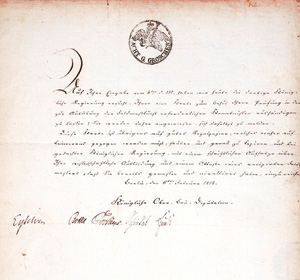 Lot 2617, Auction  127, Schinkel, Karl Friedrich, Brief an einen Feldmesser-Aspiranten. 1818