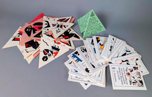 Los 3142 - Henne, Wolfgang - Dreiseiten-Vögel-Domino (und:) memory nr. 3. Zwei Kartenspiele.  - 0 - thumb