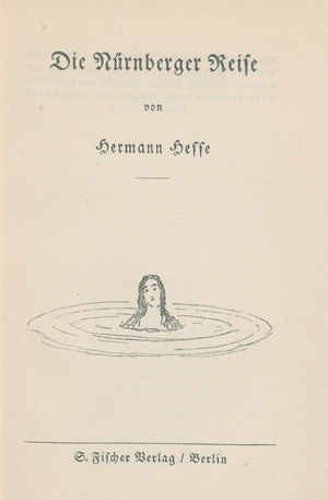 Lot 3144, Auction  127, Hesse, Hermann, Die Nürnberger Reise