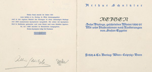 Lot 3305, Auction  127, Schnitzler, Arthur, Reigen