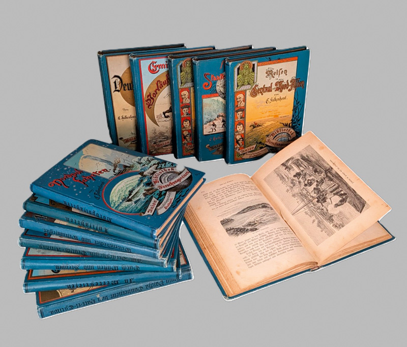 Lot 7, Auction 127, Falkenhorst, Carl, Bibliothek denkwürdiger Forschungsreisen