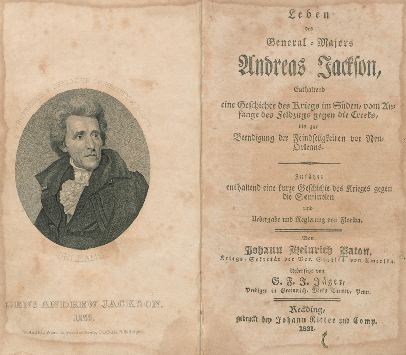 Lot 70, Auction  127, Eaton, John Henry, Leben und Feldzüge des Generals Andreas Jackson