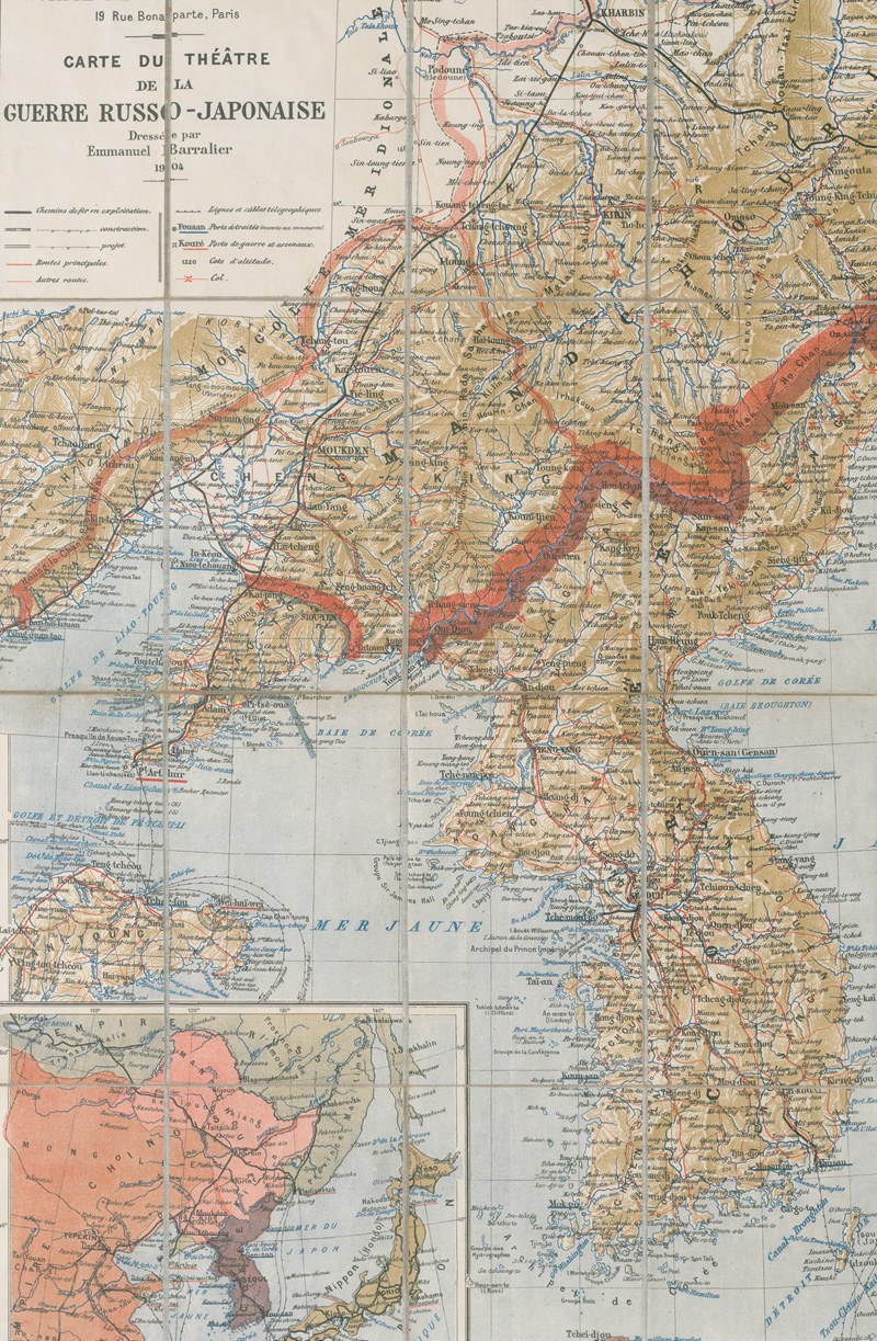Lot 98, Auction 127, Barralier, Emmanuel, Carte du théâtre de la guerre Russo-Japonaise