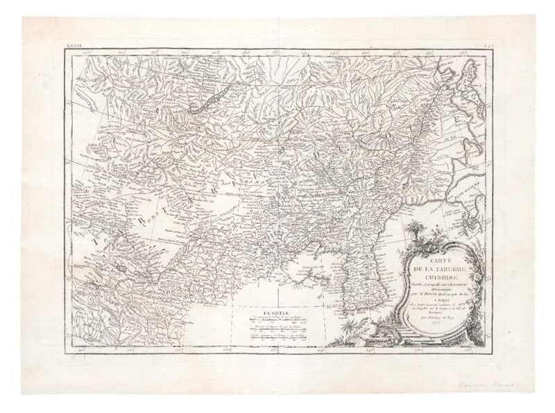 Lot 101, Auction 127, Bonne, Rigorbet, Carte General de la Tartarie Chinoise
