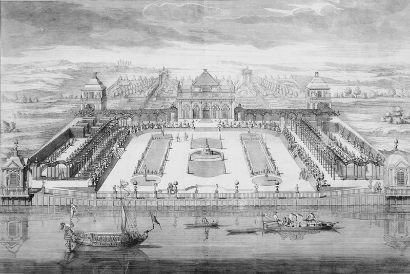 Lot 240, Auction 127, Böcklin, Johann und Eosander Freiherr von Göthe, Johann Friedrich Nilsson, Vue general de la maison du plaisance