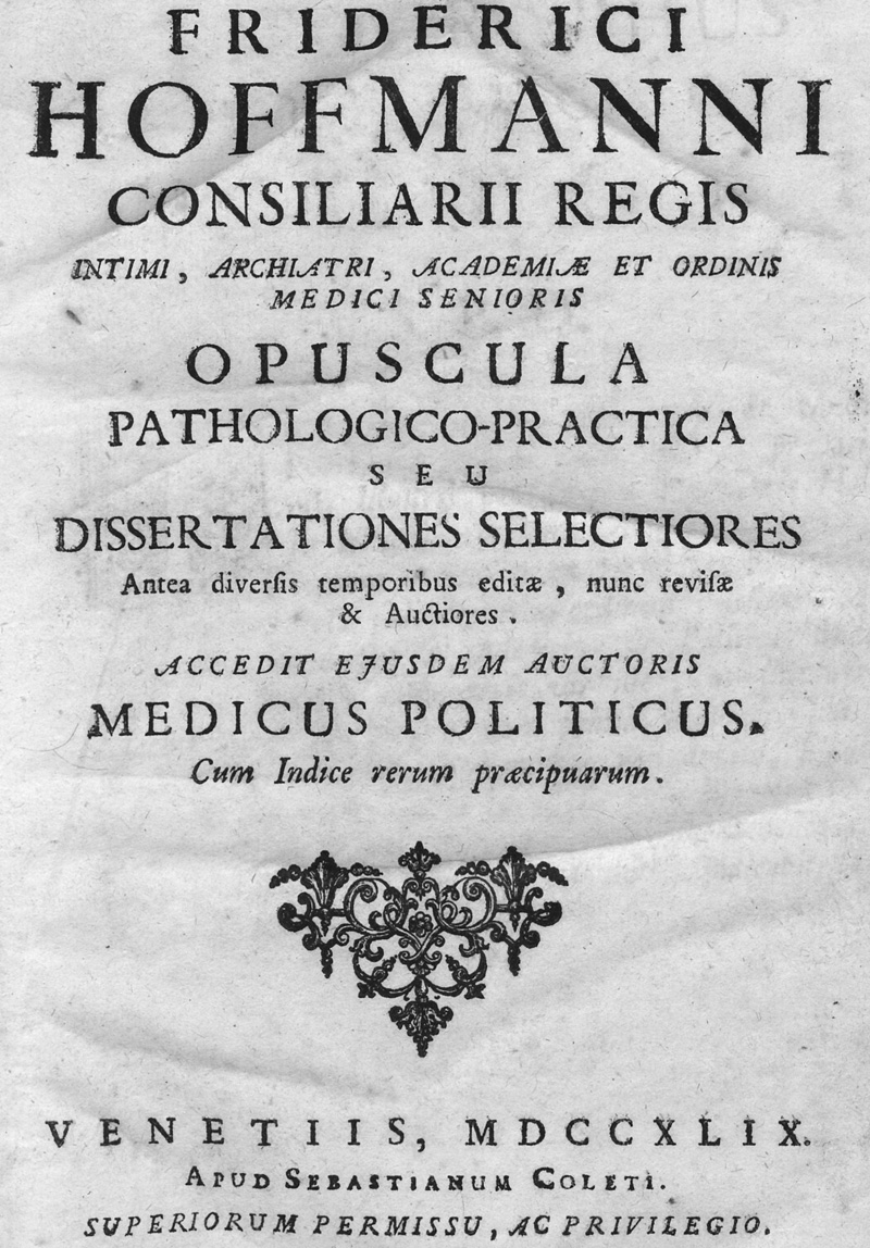 Lot 310, Auction 127, Hoffmann, Friedrich, Opuscula pathologico-practica