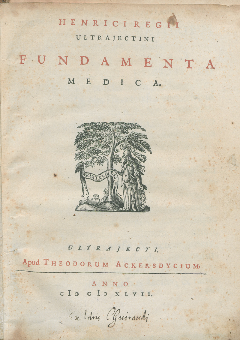 Lot 319, Auction 127, Regius, Henricus, Fundamenta medica