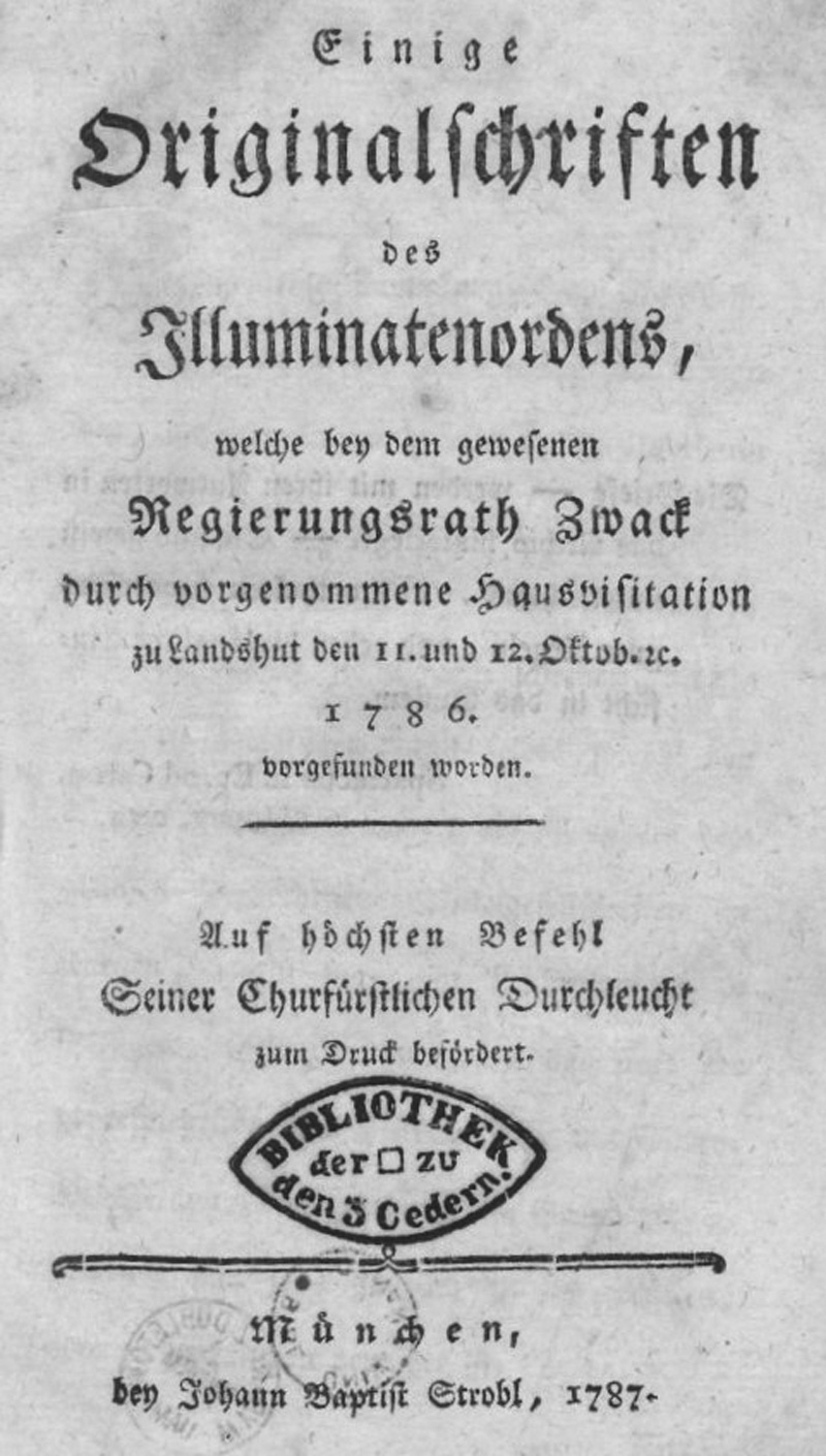 Lot 422, Auction 127, Einige Originalschriften des Illuminatenordens, welche bey dem gewesenen Regierungsrath Zwack durch vorgenommene Hausvisitation zu Landshut den 11. und 12. Octob. etc. 1786 vorgefunden worden