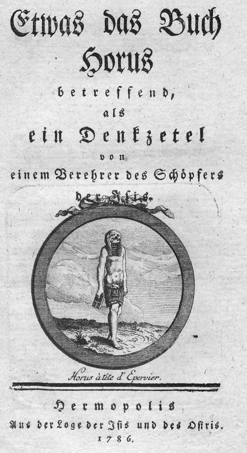 Lot 424, Auction 127, Etwas das Buch Horus, betreffend, als ein Denkzetel von einem Verehrer des Schöpfers