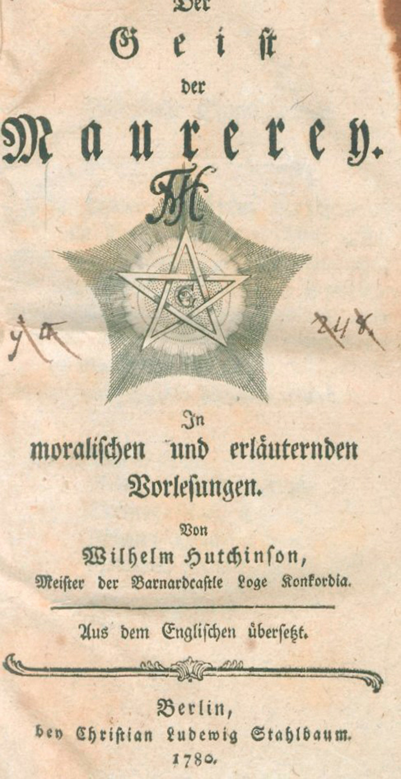 Lot 426, Auction 127, Geist der Maurerey, Der, Der Geist der Maurerey