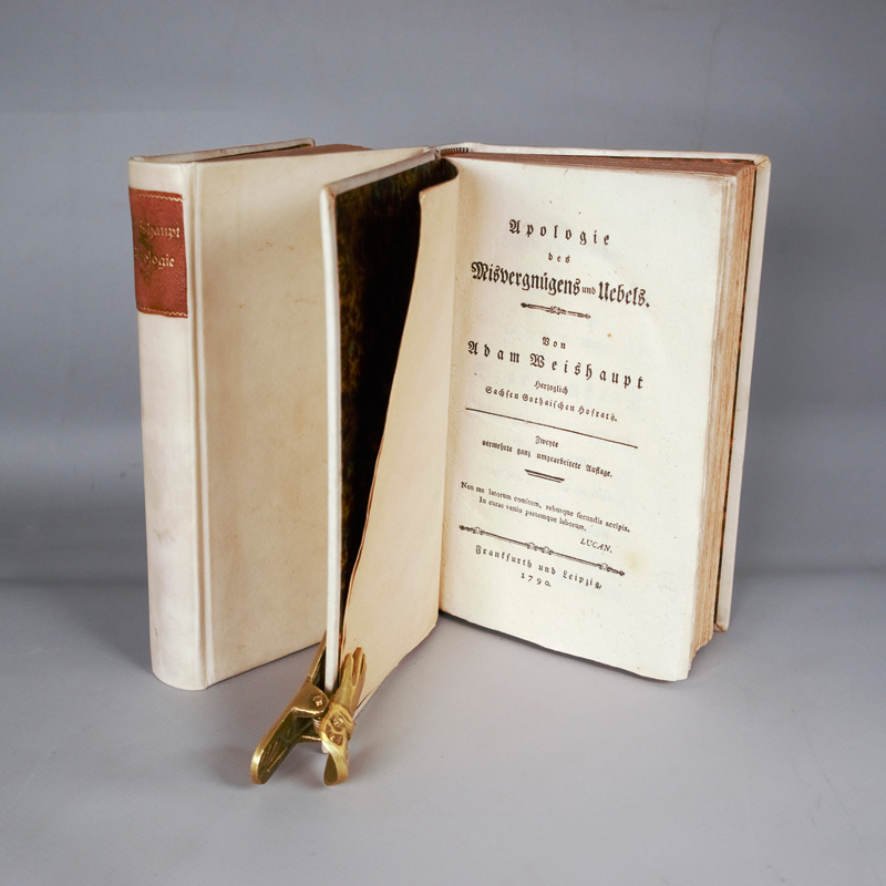Lot 432, Auction  127, Weishaupt, Adam, Apologie des Misvergnügens und Uebels