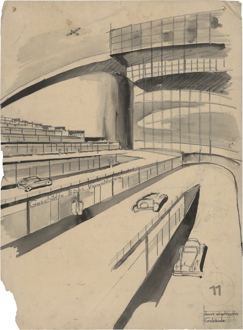 Lot 487, Auction 127, Behrens, Peter, Panropa Verkehrspalast 11+12 Gibraltar. 2 Ansichten