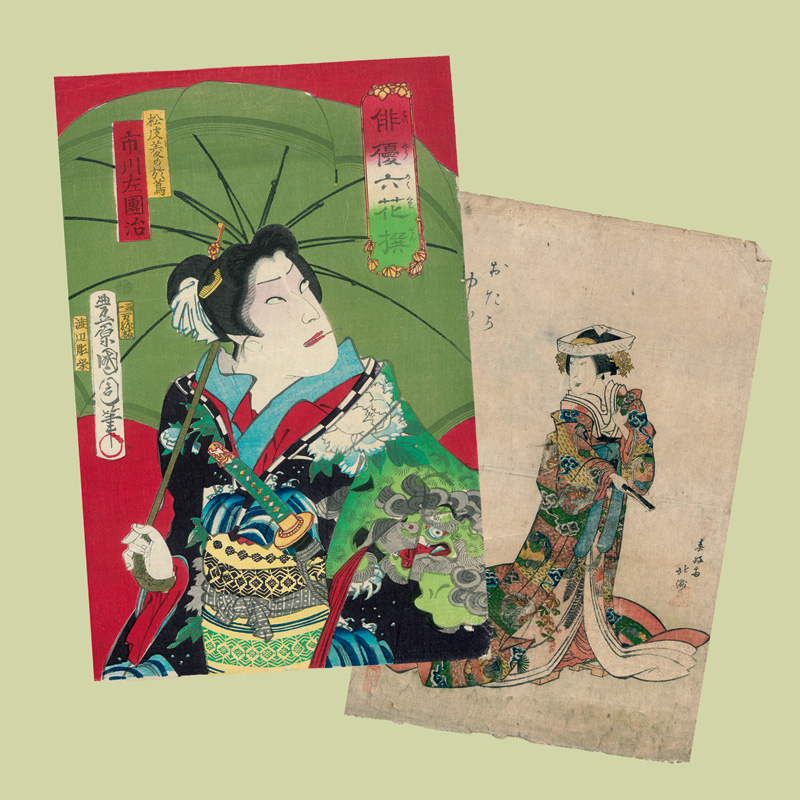 Lot 601, Auction 127, Bijin-ga, 4 Ukiyo-e Farbholzschnitte verschiedener Künstler. Wohl Edo (Tokio) 1830-1880