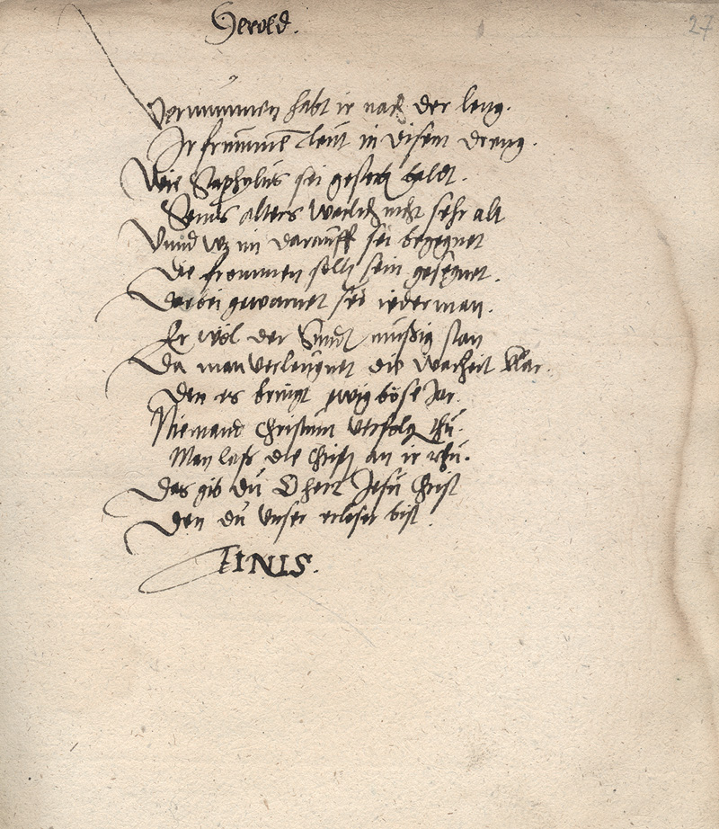 Lot 1030, Auction 127, Dialogus oder gesprech von dem absterben, Friderici Staphyli. Deutsche Handschrift auf Papier. Um 1600. - Abschrift