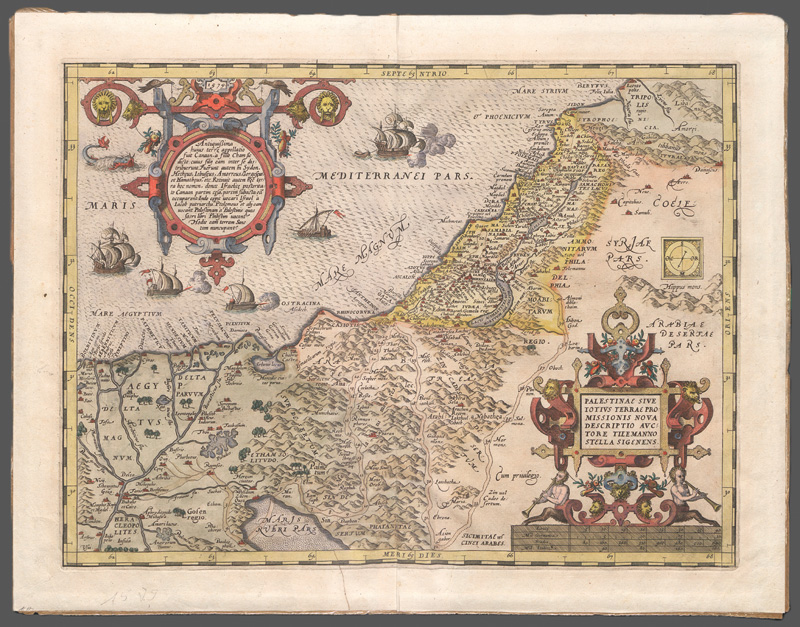 Lot 1171, Auction 127, Ortelius, Abraham, Palestinae sive totius terrae promissionis