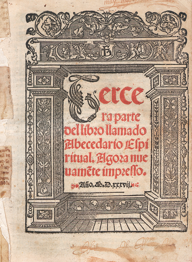 Lot 1172, Auction 127, Osuna, Francisco de, Tercera parte del libro llamado Abecedario espiritual