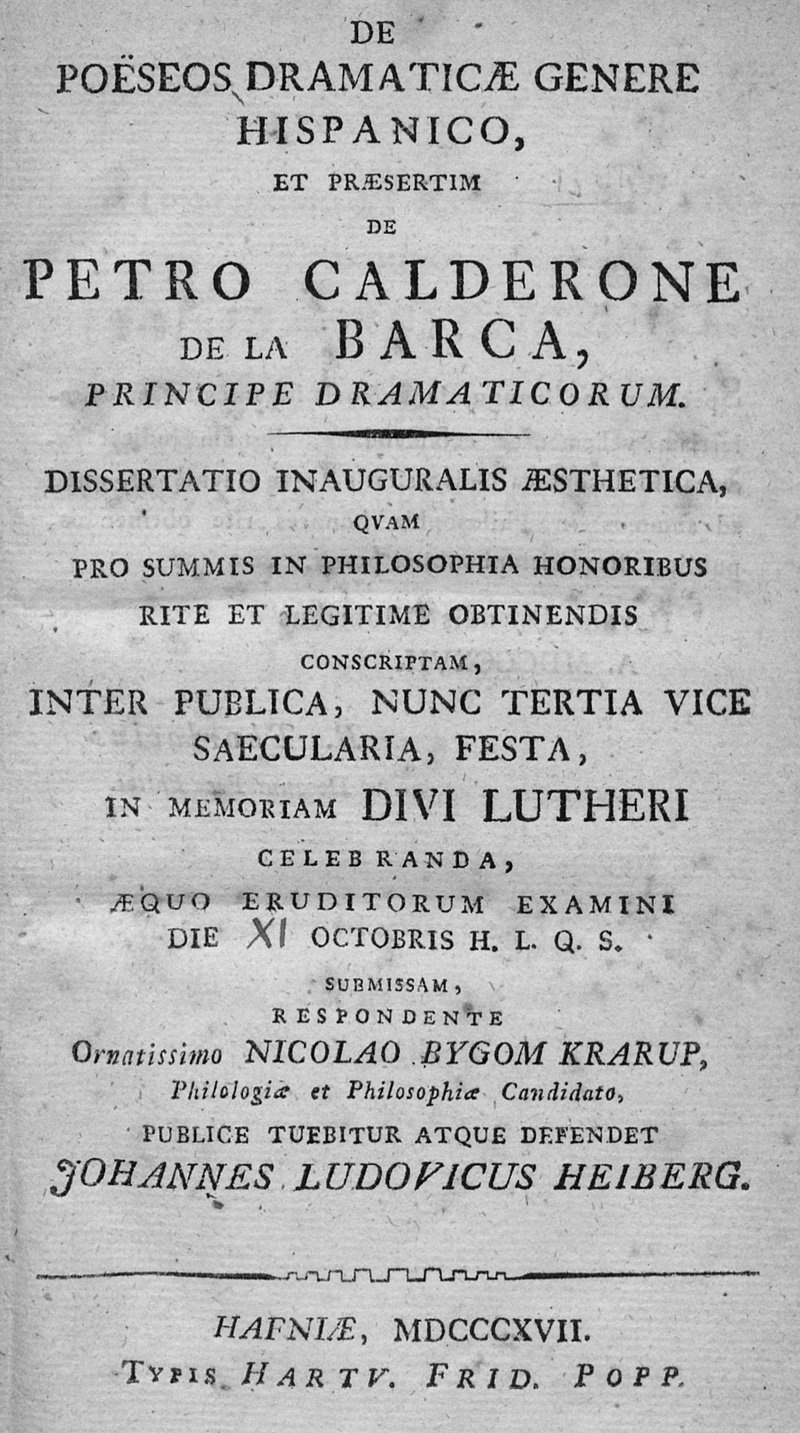 Lot 2054, Auction 127, Heiberg, Johan Ludvig, De poësos dramaticae