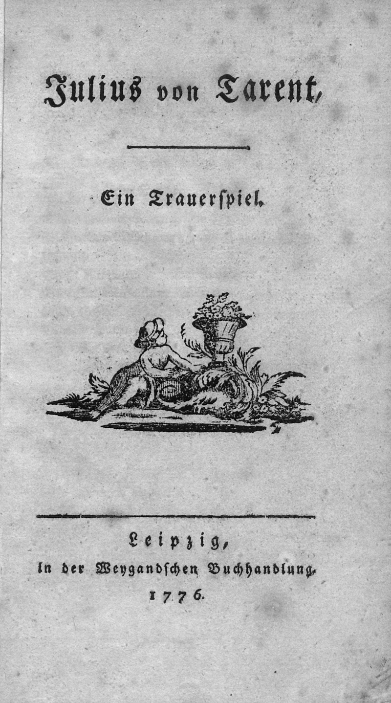 Lot 2106, Auction  127, Leisewitz, Johann Anton, Julius von Tarent