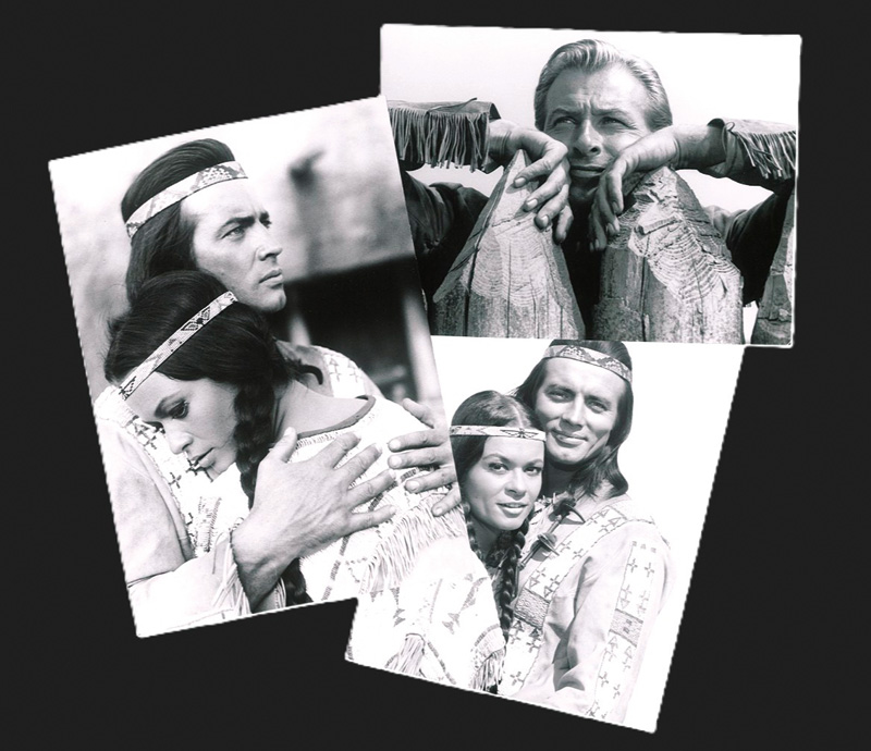 Lot 2117, Auction  127, Konvolut von 5 Vintage-Portraitphotos in Schwarz-Weiß, aus verschiedenen Karl-May-Verfilmungen