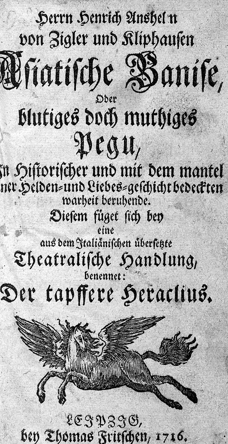 Lot 2173, Auction  127, Zigler und Kliphausen, Heinrich Anselm von, Asiatische Banise