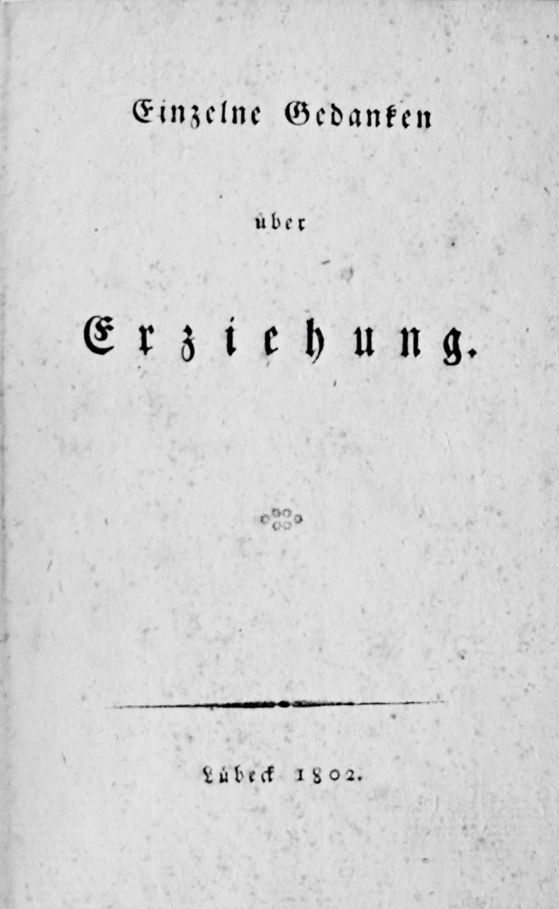 Lot 2195, Auction 127, Einzelne Gedanken, über Erziehung