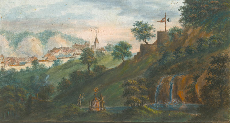 Lot 2535, Auction 127, Stammbuch, eines "Heggi" Kaufmann aus Bern (Schweiz) 1809--1815 + Beilagen