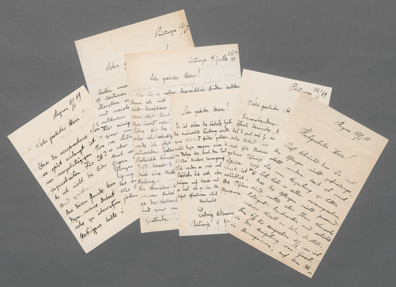 Lot 2550, Auction 127, Adamović, Lujo, 6 Briefe an einen Fachkollegen. 1888-1889