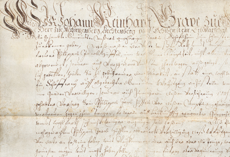 Lot 2587, Auction 127, Elsass, Konvolut von 4 Elsässer Urkunden, teils auf Pergament