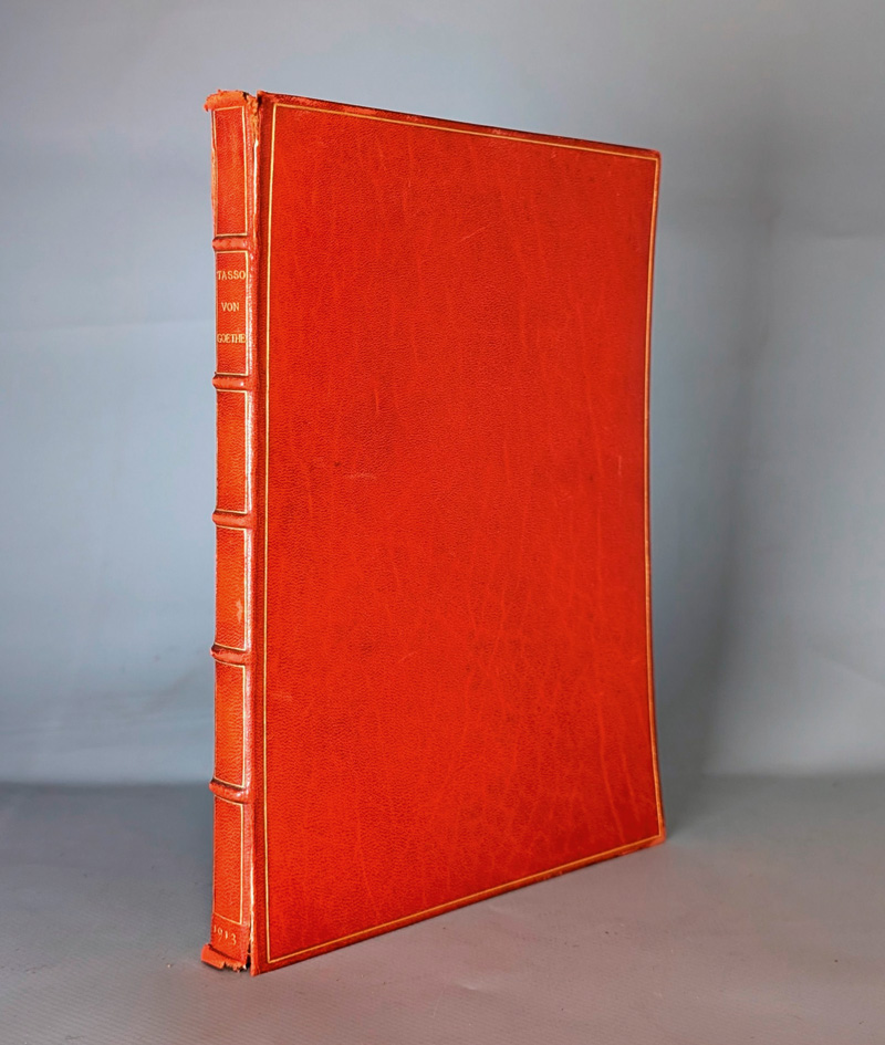 Lot 3122, Auction  127, Goethe, Johann Wolfgang von, Torquato Tasso