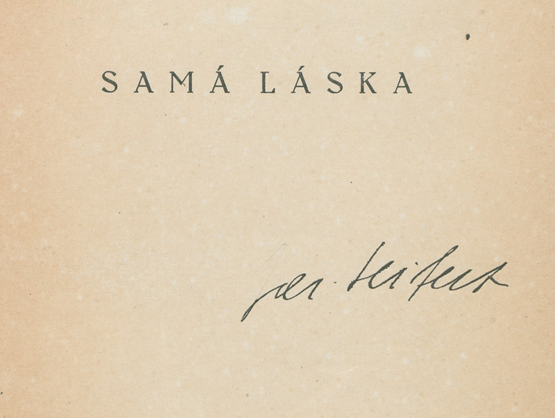 Lot 3311, Auction 127, Seifert, Jaroslav, Sama laska